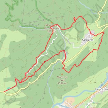 Aussois - Le Monolithe GPS track, route, trail