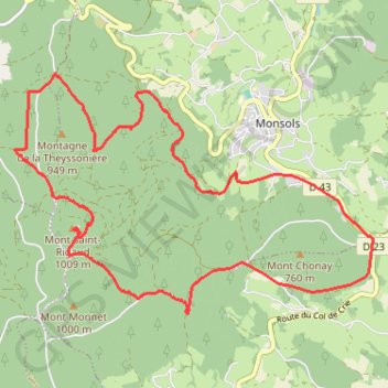 Col de Crie 17Km GPS track, route, trail