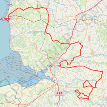 Isigny-Granville bis GPS track, route, trail