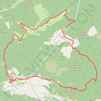 Mourré d'Agnis GPS track, route, trail
