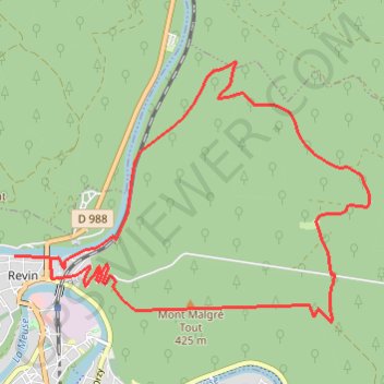 Circuit du Mont Malgré Tout GPS track, route, trail
