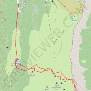 Pic Saint Michel (Vercors) GPS track, route, trail