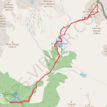 Cime de la Cougourde GPS track, route, trail