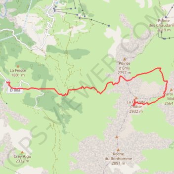 Grande Chible GPS track, route, trail