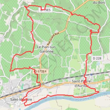 Saint macaire GPS track, route, trail