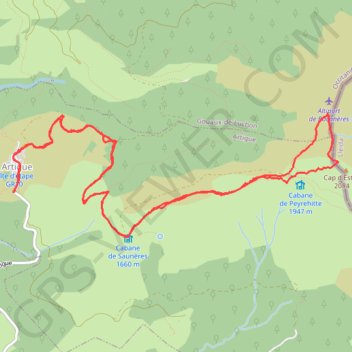 Artigue Plan de Montbajou GPS track, route, trail