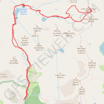 Cime de Chamineye GPS track, route, trail