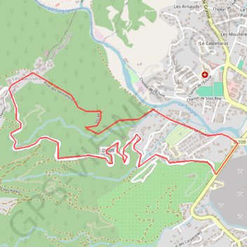 Les Sausserons GPS track, route, trail