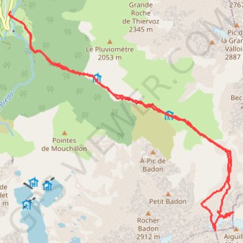 Brèche de l'Argentière (Belledonne) GPS track, route, trail