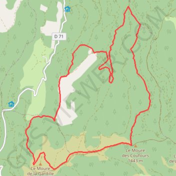 Réserve de chasse Gardille GPS track, route, trail