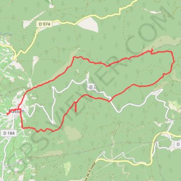Flassan Chapelle Saint-Jean GPS track, route, trail