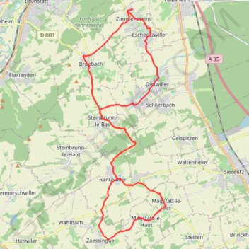 Vroute_Land-Rantz-Zaes-Magst-Koetz-Brueb-Zim GPS track, route, trail