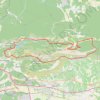 Le grand tour du massif de la Sainte Victoire par le pic des Mouches GPS track, route, trail