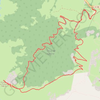 Punta de la Tosquera GPS track, route, trail