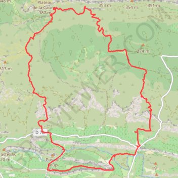 Alpilles Destet GPS track, route, trail
