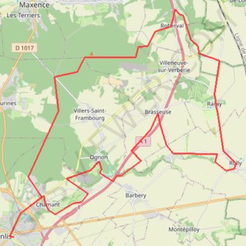 Senlis-Villages GPS track, route, trail