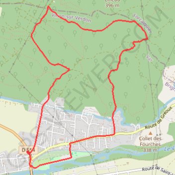 Circuit Vinon-sur-Verdon GPS track, route, trail