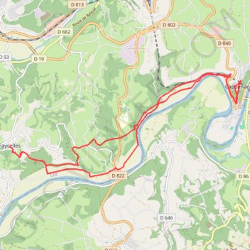 Boucle Faycelles-Capdenac-le-Haut GPS track, route, trail
