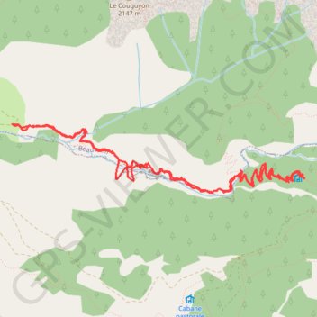 Les Gorges de Saint-Pierre - Cabane Conderman GPS track, route, trail
