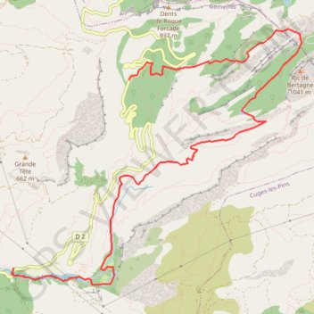Parc de Saint Pons Grande Baume GPS track, route, trail