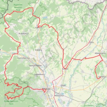 Szerencs - Miskolc GPS track, route, trail