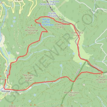 Le Tremontkopf GPS track, route, trail