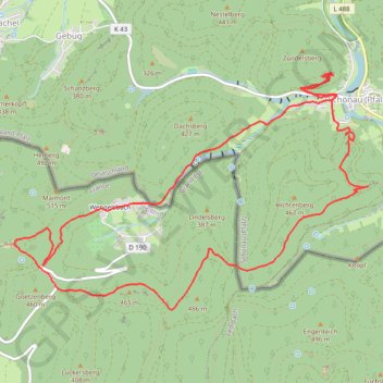 Autour de Wengelsbach GPS track, route, trail