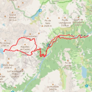 Rando Castets Abarca GPS track, route, trail