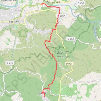 De Banne à Chassagnes (Chabiscol) GPS track, route, trail