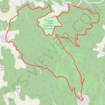 Le bosc GPS track, route, trail