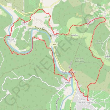 Montclus - Saint-André-de-Roquepertuis GPS track, route, trail