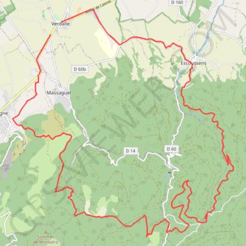 Le Therondel GPS track, route, trail