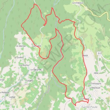 Massif de la Cantinière GPS track, route, trail