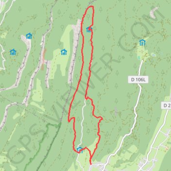 Vallon de Nave GPS track, route, trail