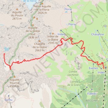 Les Lacs Noirs - Chamonix la Flégère GPS track, route, trail