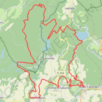 8ème randonnée de Saint-Denis GPS track, route, trail