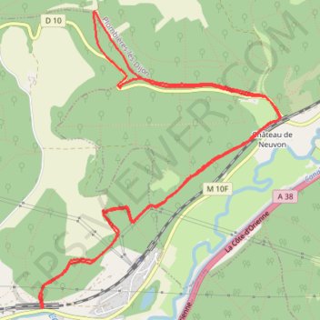Velars marche nordique GPS track, route, trail