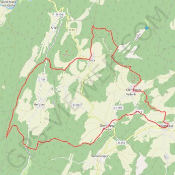 De Chamboeuf à Urcy par Quemigny Poisot - 12722 - UtagawaVTT.com GPS track, route, trail