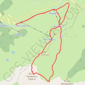 Pic du Tarbesou GPS track, route, trail