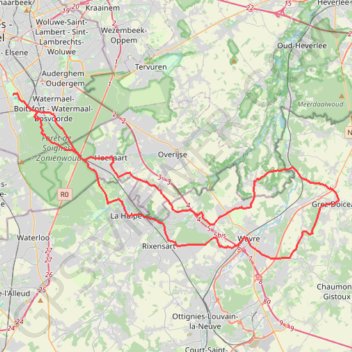 BHCC 2022 #8 Bercuit-Chaumont Gistoux (Short) (E) 67km 700D+ GPS track, route, trail