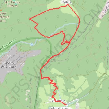 Mont saint martin chartreuse GPS track, route, trail