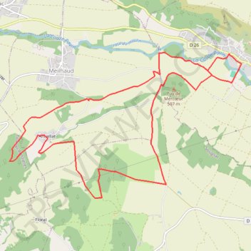 Antaillat Perrier 2 GPS track, route, trail