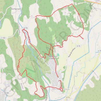 Cornillon-Confoux GPS track, route, trail