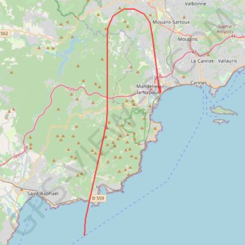 Essai approche Nord-Ouest_Absolute Extruded GPS track, route, trail