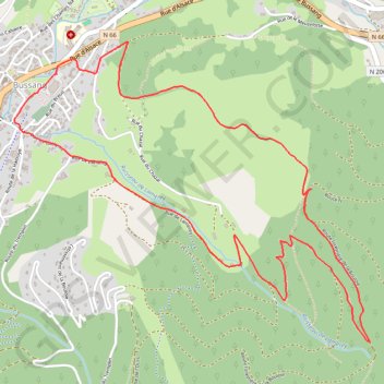 La boucle Sud de Sainte-Barbe - Bussang GPS track, route, trail