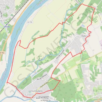 Val de Loire, Candé-sur-Beuvron, entre fleuve et châteaux GPS track, route, trail