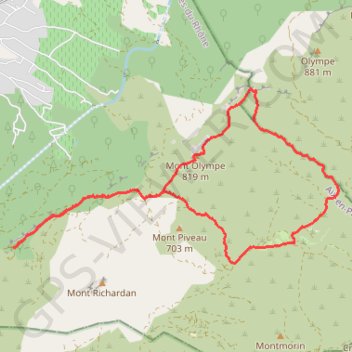 MONT OLYMPE GPS track, route, trail