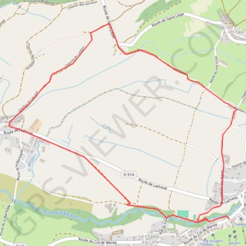 Plaine de Lachaup GPS track, route, trail