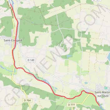 Petite course le long du canal GPS track, route, trail