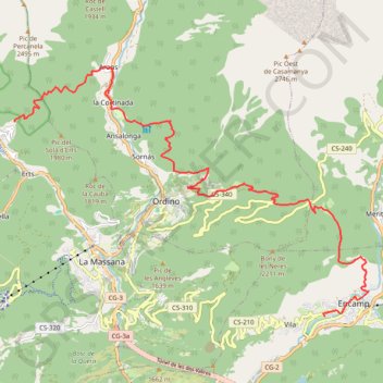 Traversée des Pyrénées - Étape 28 GPS track, route, trail